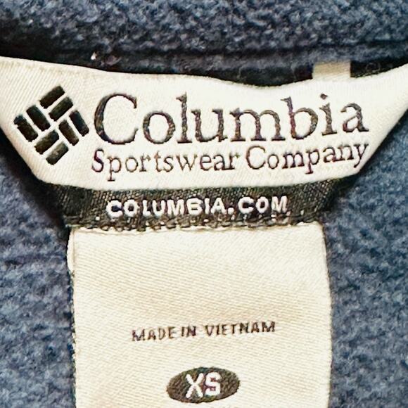 COLUMBIA FULL ZIPPER WARM ZIP POCKETS LS CINCH BOTTOM DARK BLUE GRAY WOMEN  XS - Picture 6 of 12